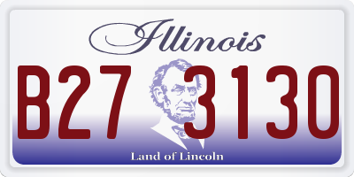 IL license plate B273130