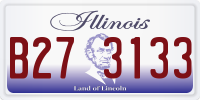 IL license plate B273133