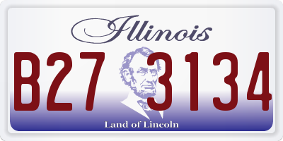 IL license plate B273134