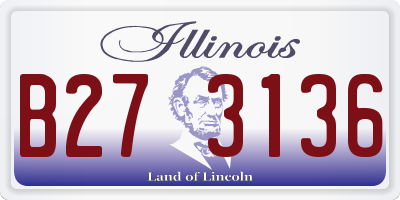IL license plate B273136