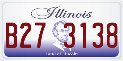IL license plate B273138