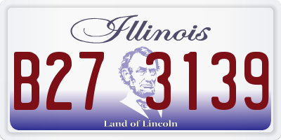 IL license plate B273139