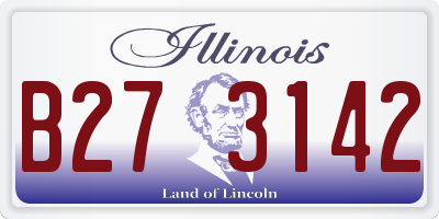 IL license plate B273142