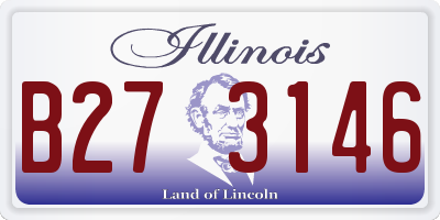 IL license plate B273146