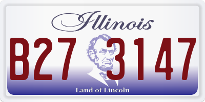 IL license plate B273147