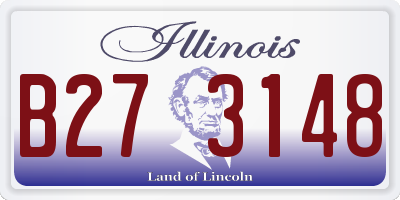IL license plate B273148