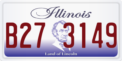 IL license plate B273149