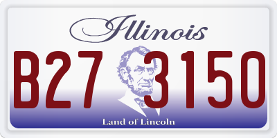 IL license plate B273150