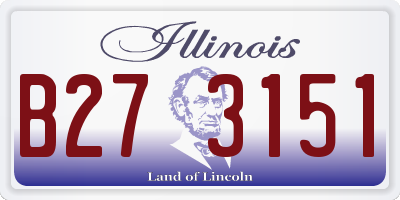 IL license plate B273151