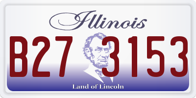 IL license plate B273153