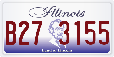 IL license plate B273155