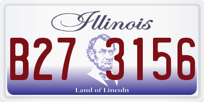IL license plate B273156