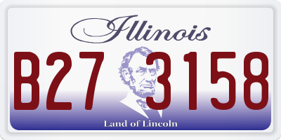 IL license plate B273158