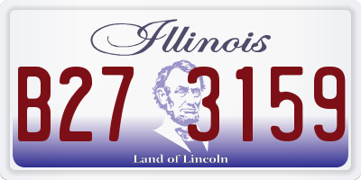 IL license plate B273159