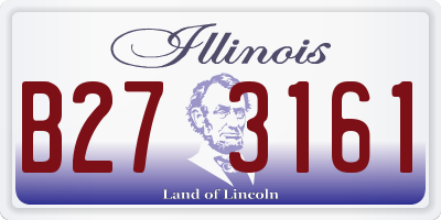 IL license plate B273161