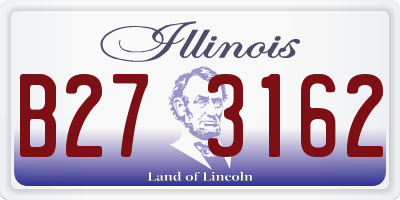 IL license plate B273162