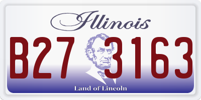 IL license plate B273163