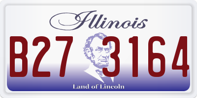 IL license plate B273164