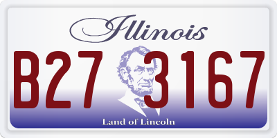 IL license plate B273167