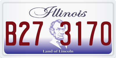 IL license plate B273170