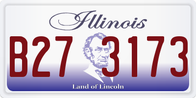 IL license plate B273173