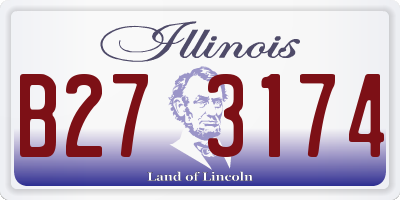 IL license plate B273174