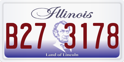 IL license plate B273178