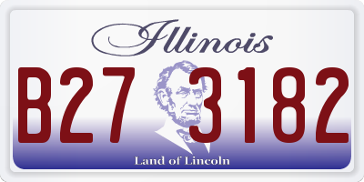 IL license plate B273182