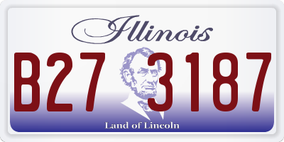 IL license plate B273187