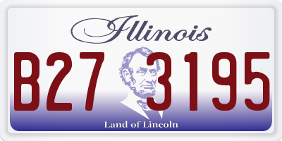 IL license plate B273195