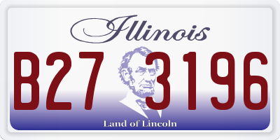 IL license plate B273196