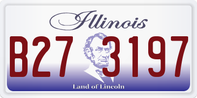 IL license plate B273197
