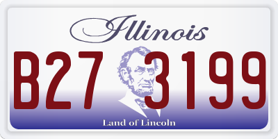 IL license plate B273199