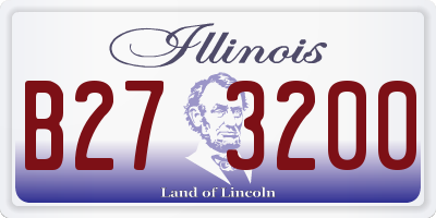IL license plate B273200