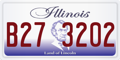 IL license plate B273202