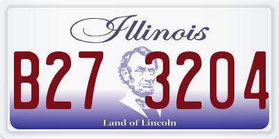IL license plate B273204