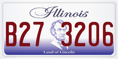 IL license plate B273206