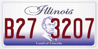 IL license plate B273207
