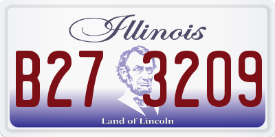 IL license plate B273209