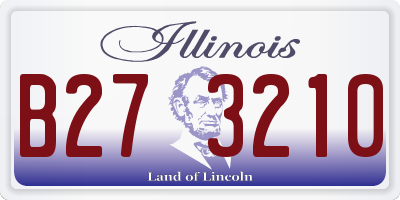 IL license plate B273210