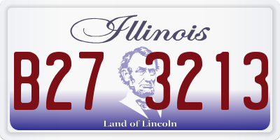 IL license plate B273213