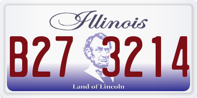 IL license plate B273214