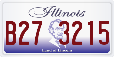IL license plate B273215