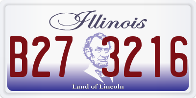 IL license plate B273216