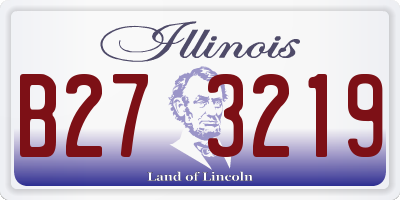 IL license plate B273219