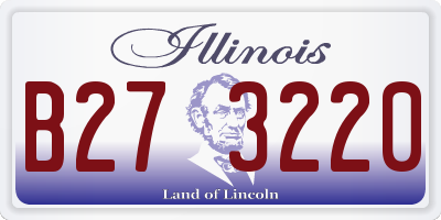IL license plate B273220