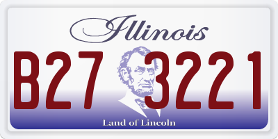 IL license plate B273221