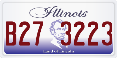 IL license plate B273223