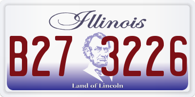 IL license plate B273226