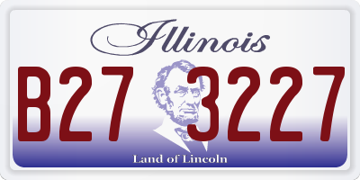 IL license plate B273227